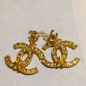 Designer earrings with plastic push backs